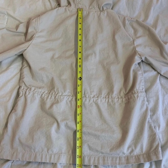 F21 Oatmeal Cream Neutral Beige Anorak Utility Cotton Jacket Size Medium - Picture 10 of 10